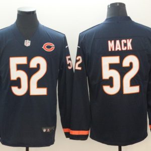 Men's Chicago Bears 52 Khalil Mack Teams Nike Therma Long Sleeve Jersey