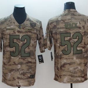 2018 NFL Men's Nike Chicago Bears 52 Khalil Mack Salute To Service Jersey