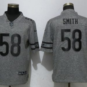 New Nike Chicago Bears 58 Smith Gray 2017 Vapor Untouchable Men's Stitched Gridiron Gray Limited