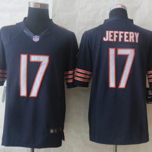 New Nike Chicago Bears 17 Jeffery Blue Limited Jersey