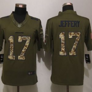 New Nike Chicago Bears 17 Jeffery Green Salute To Service Limited Jersey