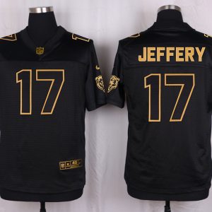 Mens Chicago Bears #17 Alshon Jeffery Pro Line Black Gold Collection Jersey
