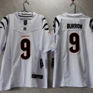 Men's Cincinnati Bengals #9 Joe Burrow White 2023 F.U.S.E. Vapor Untouchable Limited Jersey