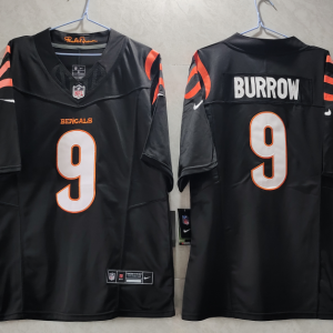 Men's Cincinnati Bengals #9 Joe Burrow Black 2023 F.U.S.E. Vapor Untouchable Limited Jersey