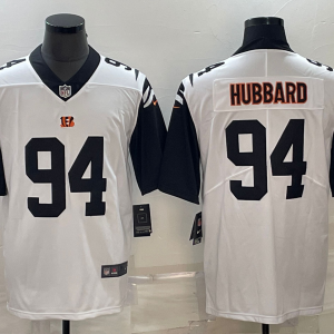 Men's Cincinnati Bengals #94 Sam Hubbard White Color Rush Stitched Jersey