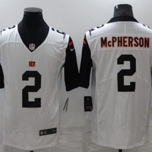 Men's Cincinnati Bengals #2 Evan McPherson 2021 White Color Rush Limited Jersey