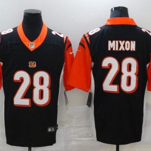 Men's Cincinnati Bengals #28 Mixon Black Vapor Untouchable Limited Jersey