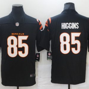 Men's Cincinnati Bengals #85 Tee Higgins 2021 Black Vapor Untouchable Limited Jersey