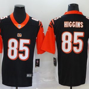 Men's Cincinnati Bengals #85 Higgins Black Vapor Untouchable Limited Jersey