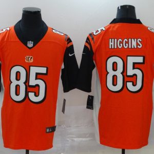 Men's Cincinnati Bengals #85 Higgins Orange Vapor Untouchable Limited Jersey