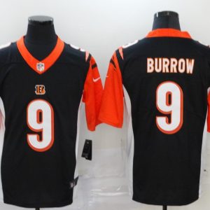 Men's Cincinnati Bengals #9 Joe Burrow Black Vapor Untouchable Limited Jersey