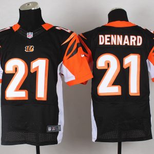 Nike Cincinnati Bengals #21 Dennard Black Elite Jersey