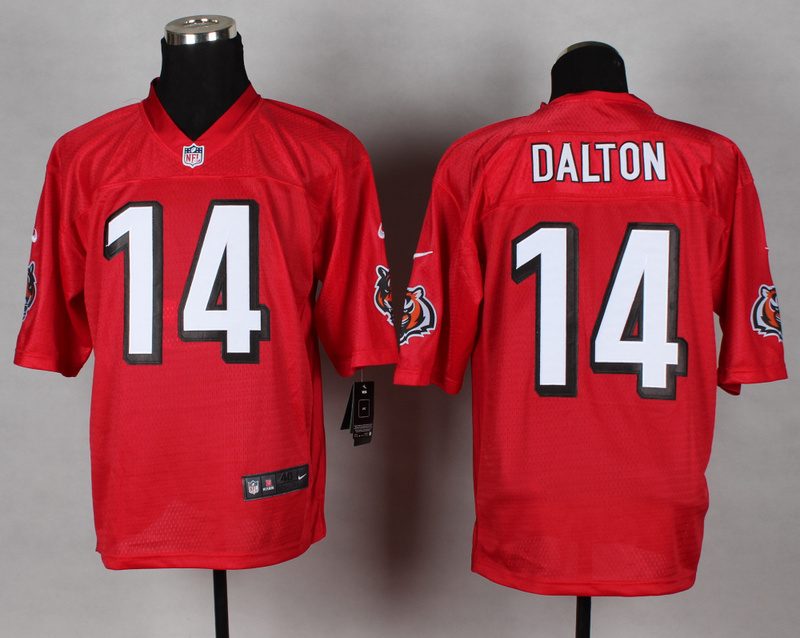 New Nike Cincinnati Bengals #14 Dalton Red QB Jerseys
