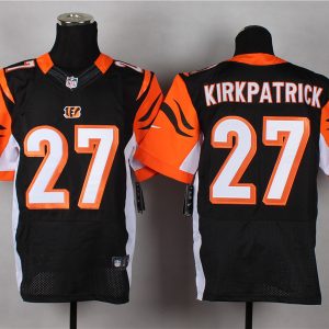 Nike Cincinnati Bengals #27 Kirkpatrick Black Elite Jersey