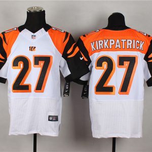 Nike Cincinnati Bengals #27 Kirkpatrick White Elite Jersey