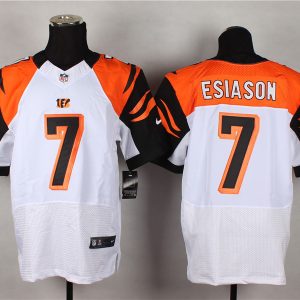 Nike Cincinnati Bengals #7 Esiason White Elite Jersey