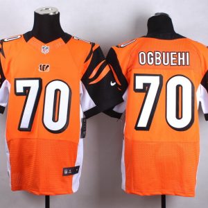 Nike Cincinnati Bengals #70 Ogbuehi Orange Elite Jersey