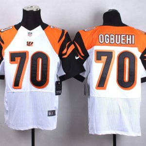 Nike Cincinnati Bengals #70 Ogbuehi White Elite Jersey