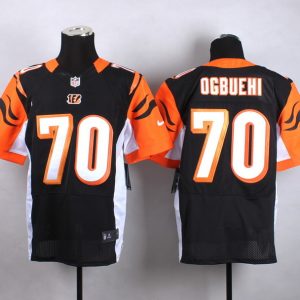 Nike Cincinnati Bengals #70 Ogbuehi Black Elite Jersey