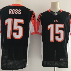 Nike Cincinnati Bengals #15 Ross Black Elite Jersey