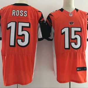 Nike Cincinnati Bengals #15 Ross Orange Elite Jersey
