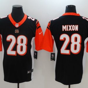Mens Cincinnati Bengals #28 Mixon Black Vapor Limited Jersey