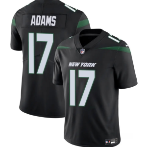 Men's New York Jets #17 Davante Adams Black 2024 Vapor Untouchable Limited Jersey