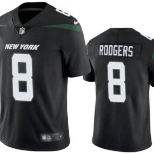 Men's New York Jets #8 Aaron Rodgers Black Vapor Untouchable Limited Jersey