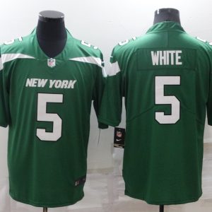 Men's New York Jets #5 Mike White Green Vapor Untouchable Limited Jersey