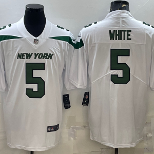 Men's New York Jets #5 Mike White White Vapor Untouchable Limited Jersey