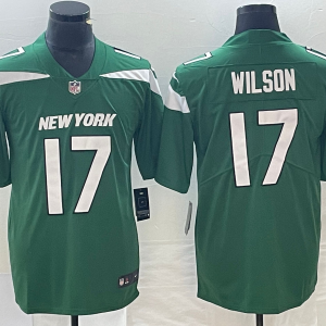 Men's New York Jets #17 Garrett Wilson Green Vapor Untouchable Limited Stitched Jersey
