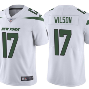 Men's New York Jets #17 Garrett Wilson White Vapor Untouchable Limited Stitched Jersey