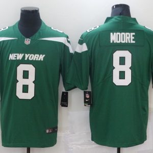 Men's New York Jets #8 Moore Green Vapor Untouchable Limited Stitched Jersey