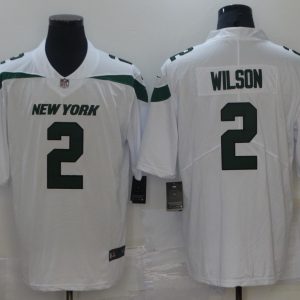 Men's New York Jets #2 Wilson White Vapor Untouchable Limited Stitched Jersey