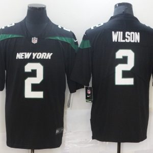 Men's New York Jets #2 Wilson Black Vapor Untouchable Limited Stitched Jersey