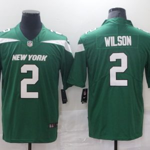 Men's New York Jets #2 Wilson Green Vapor Untouchable Limited Stitched Jersey