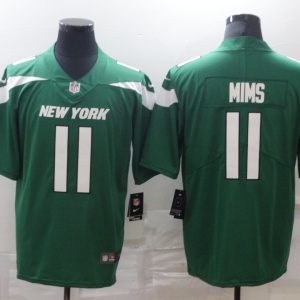 Men's New York Jets #11 Mims Green Vapor Untouchable Limited Stitched Jersey