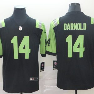 NFL New York Jets #14 Sam Darnold Jets City Edition Black Green Jersey