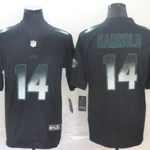 New York Jets #14 Sam Darnold Black 2019 Smoke Fashion Limited Men Jersey