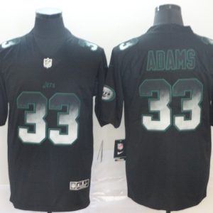 New York Jets #33 Jamal Adams 2019 Black Smoke Fashion Limited Men Jersey