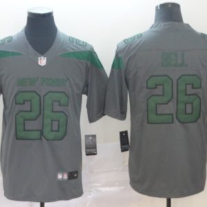 Nike New York Jets #26 Le'Veon Bell Grey Inverted Legend Men Jersey