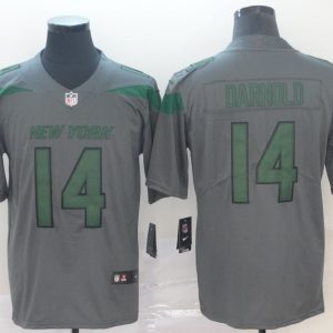 Nike New York Jets #14 Sam Darnold Grey Inverted Legend Men Jersey