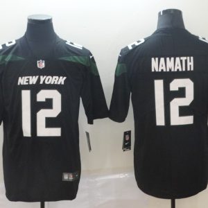 Men's New York Jets #12 Namath Black Vapor Untouchable Limited Stitched Jersey