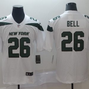Men's New York Jets #26 Bell White Vapor Untouchable Limited Stitched Jersey