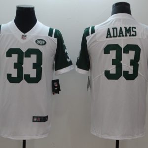 NFL New York Jets #33 Adams White Vapor Limited Jersey
