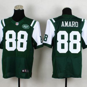 Nike New York Jets #88 Amaro Green Elite Jersey