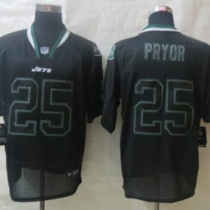New Nike New York Jets 25 Pryor Lights Out Black Elite Jerseys