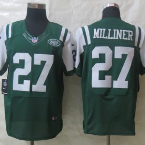 New Nike New York Jets 27 Milliner Green Elite Jerseys