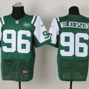 Nike New York jets #96 Wilkerson Green Elite Jersey