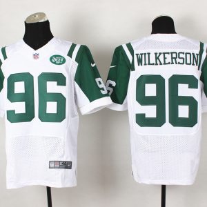 Nike New York jets #96 Wilkerson White Elite Jersey